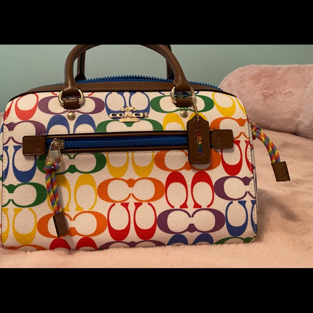 🏳️‍🌈🏳️‍🌈Coach Pride Rowan Satchel 🏳️‍🌈🏳️‍🌈